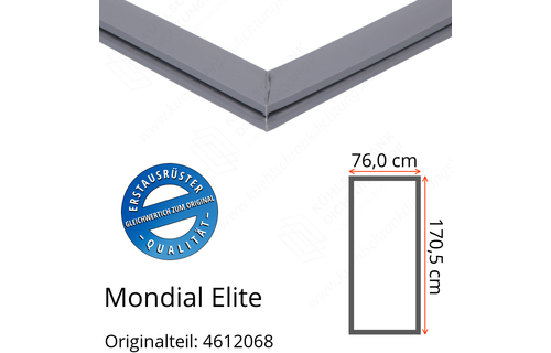Mondial Elite Türdichtung 170,5 x 76,0 cm Ersatzteil: 4612068 für verschiedene Modelle