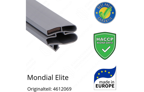Mondial Elite Türdichtung 170,5 x 57,5 cm Ersatzteil: 4612069 für verschiedene Modelle