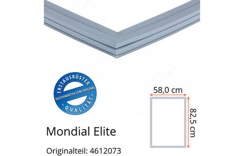 Mondial Elite Türdichtung 82,5 x 58,0 cm Ersatzteil: 4612073 für verschiedene Modelle