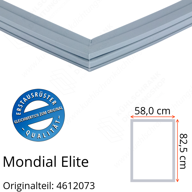 Mondial Elite Türdichtung 82,5 x 58,0 cm Ersatzteil: 4612073 für verschiedene Modelle