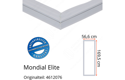 Mondial Elite Türdichtung 169,5 x 56,6 cm Ersatzteil: 4612076 für verschiedene Modelle