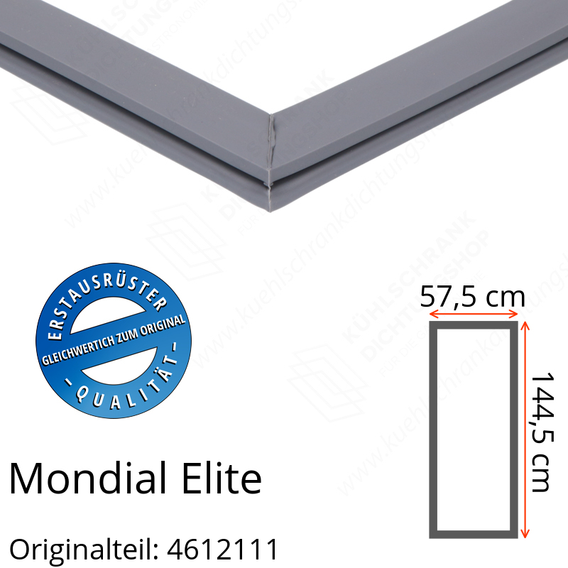 Mondial Elite Türdichtung 144,5 x 57,5 cm Ersatzteil: 4612111 für verschiedene Modelle