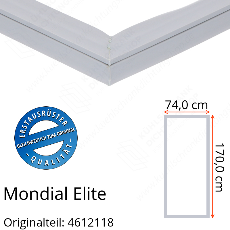 Mondial Elite Türdichtung 170,0 x 74,0 cm Ersatzteil: 4612118 für verschiedene Modelle