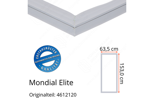 Mondial Elite Türdichtung 153,0 x 63,5 cm Ersatzteil: 4612120 für verschiedene Modelle
