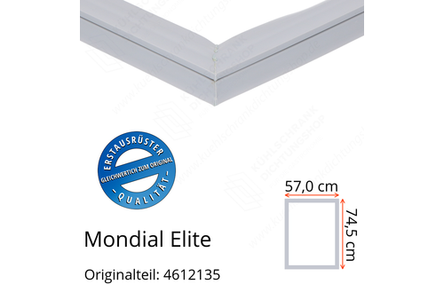 Mondial Elite Türdichtung 74,5 x 57,0 cm Ersatzteil: 4612135 für verschiedene Modelle