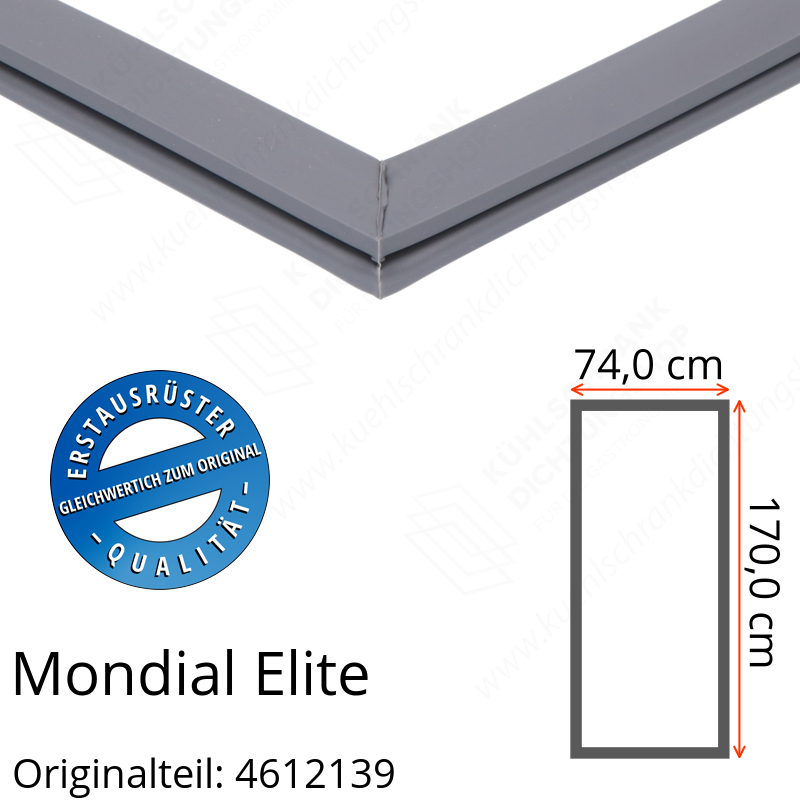 Mondial Elite Türdichtung 170,0 x 74,0 cm Ersatzteil: 4612139 für verschiedene Modelle