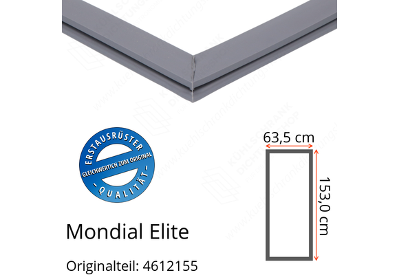 Mondial Elite Türdichtung 153,0 x 63,5 cm Ersatzteil: 4612155 für verschiedene Modelle