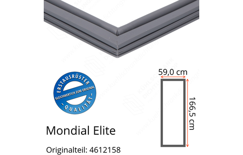 Mondial Elite Türdichtung 166,5 x 59,0 cm Ersatzteil: 4612158 für verschiedene Modelle