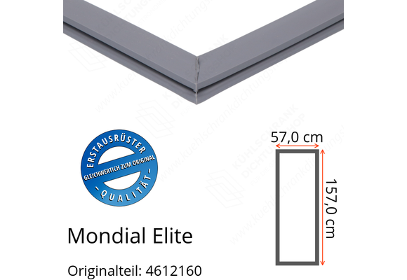 Mondial Elite Türdichtung 157,0 x 57,0 cm Ersatzteil: 4612160 für verschiedene Modelle