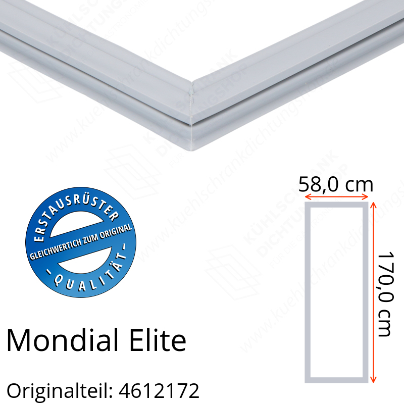 Mondial Elite Türdichtung 170,0 x 58,0 cm Ersatzteil: 4612172 für verschiedene Modelle
