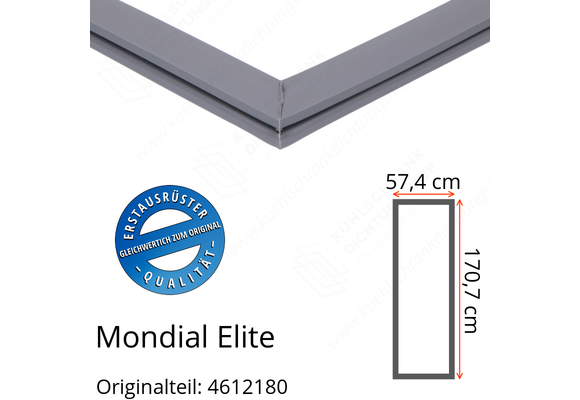 Mondial Elite Türdichtung 170,7 x 57,4 cm Ersatzteil: 4612180 für verschiedene Modelle