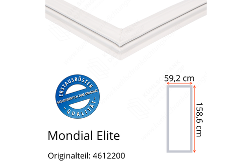Mondial Elite Türdichtung 158,6 x 59,2 cm Ersatzteil: 4612200 für verschiedene Modelle
