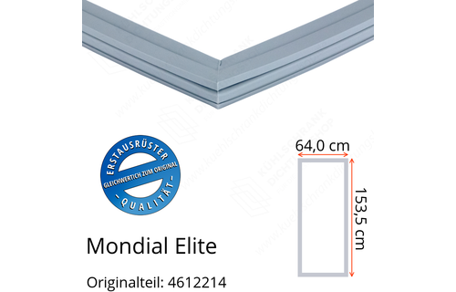 Mondial Elite Türdichtung 153,5 x 64,0 cm Ersatzteil: 4612214 für verschiedene Modelle