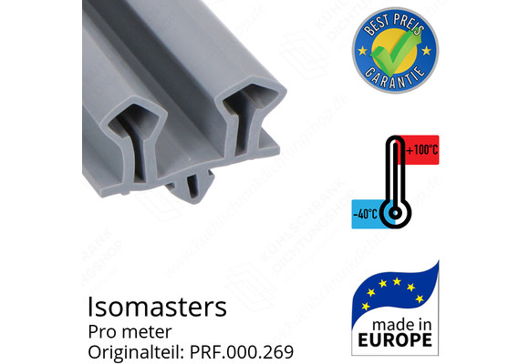 Isomasters Dichtungsgummi für Drehtür pro Meter Ersatzteil: PRF.000.269
