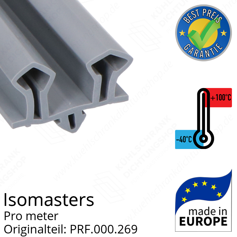 Isomasters Dichtungsgummi für Drehtür pro Meter Ersatzteil: PRF.000.269
