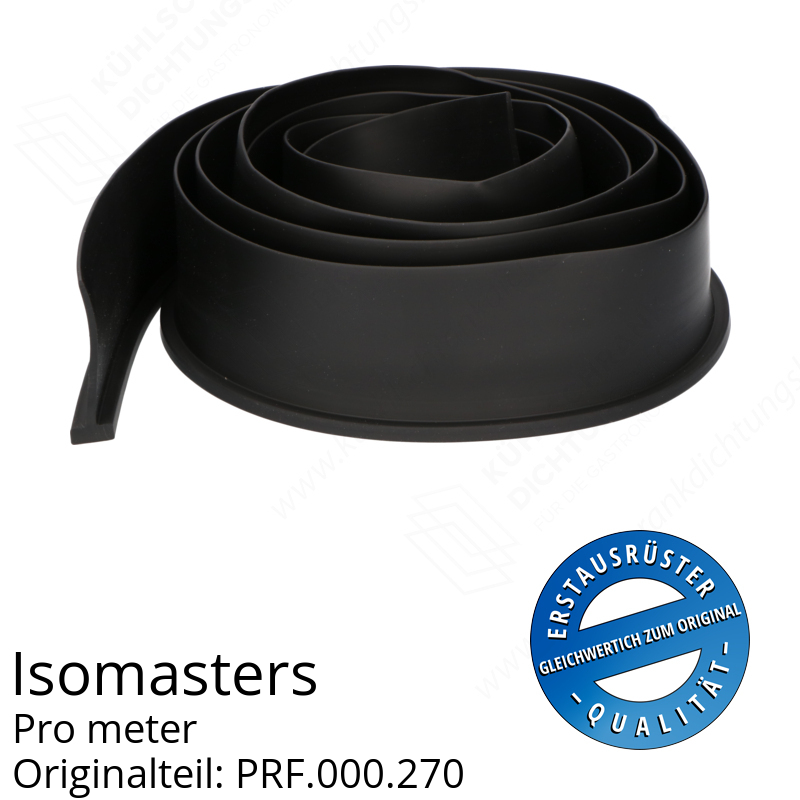 Isomasters Bodengummi für Drehtür (Schleifdichtung) pro Meter Ersatzteil: PRF.000.270