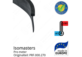 Isomasters Bodengummi für Drehtür (Schleifdichtung) pro Meter Ersatzteil: PRF.000.270