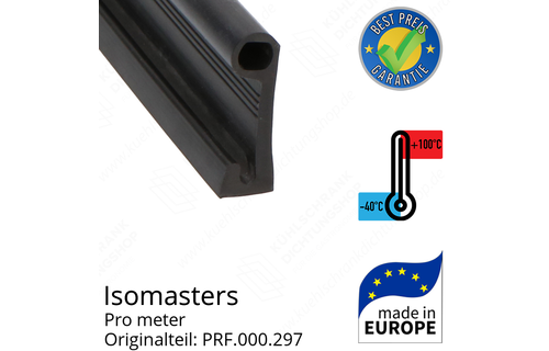 Isomasters Dichtungsgummi für ISOMATIC Schiebetür pro Meter Ersatzteil: PRF.000.297
