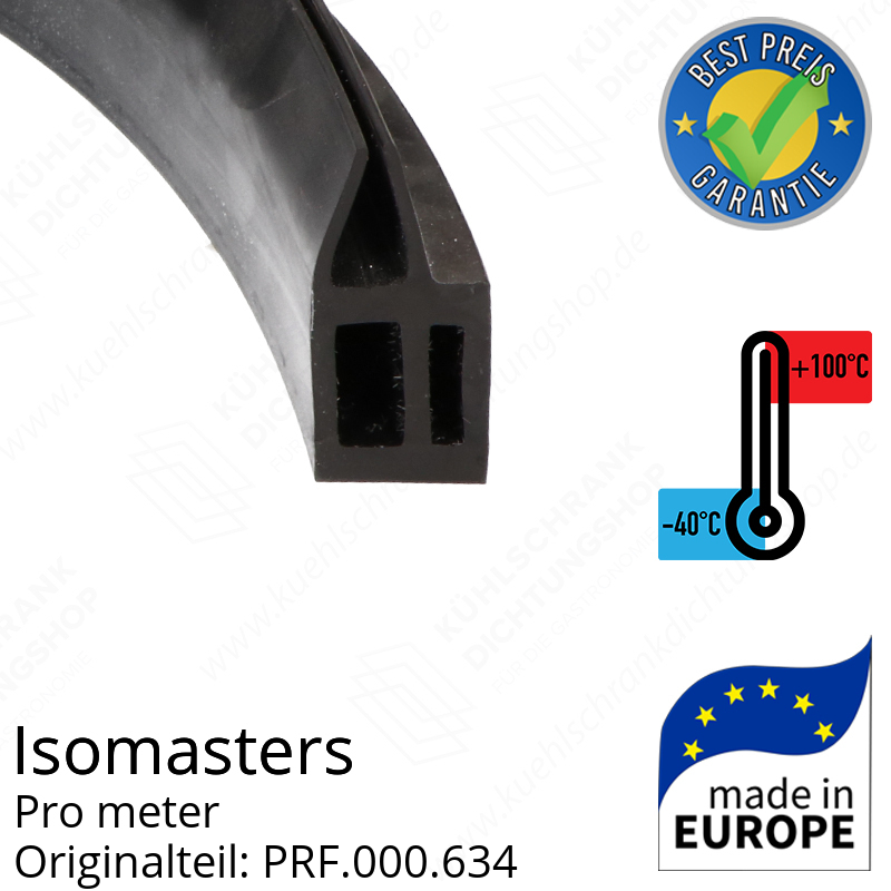 Isomasters Bodengummi (Schleifdichtung) pro Meter Ersatzteil: PRF.000.634
