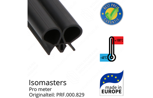 Isomasters Dichtungsgummi für Drehtür pro Meter Ersatzteil: PRF.000.829
