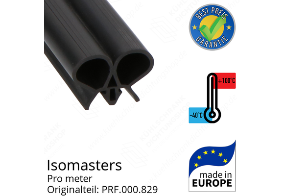 Isomasters Dichtungsgummi für Drehtür pro Meter Ersatzteil: PRF.000.829