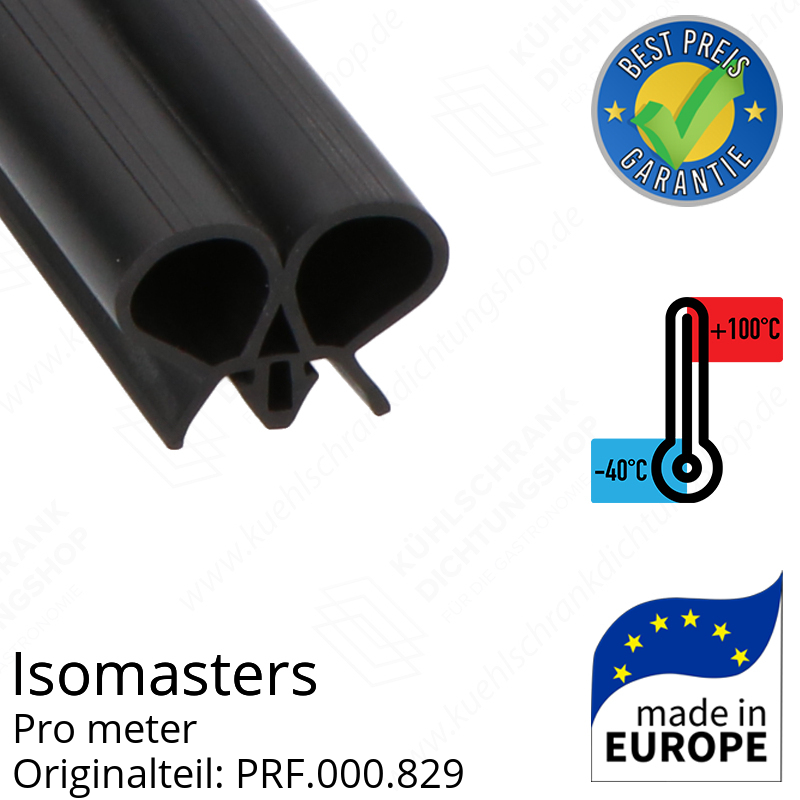 Isomasters Dichtungsgummi für Drehtür pro Meter Ersatzteil: PRF.000.829