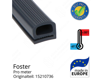 Foster Dichtungsgummi für Drehtür pro Meter Ersatzteil: 15210736