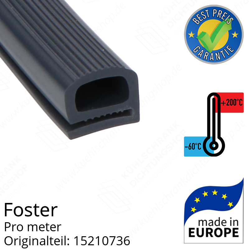 Foster Dichtungsgummi für Drehtür pro Meter Ersatzteil: 15210736