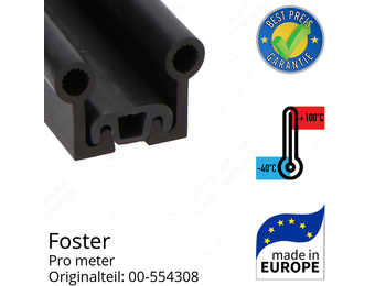Foster Dichtungsgummi für Schiebetür und Pendeltür pro Meter Ersatzteil: 00-554308