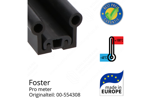 Foster Dichtungsgummi für Schiebetür und Pendeltür pro Meter Ersatzteil: 00-554308