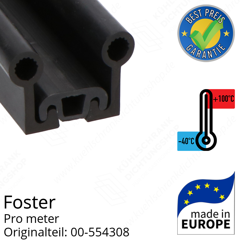 Foster Dichtungsgummi für Schiebetür und Pendeltür pro Meter Ersatzteil: 00-554308