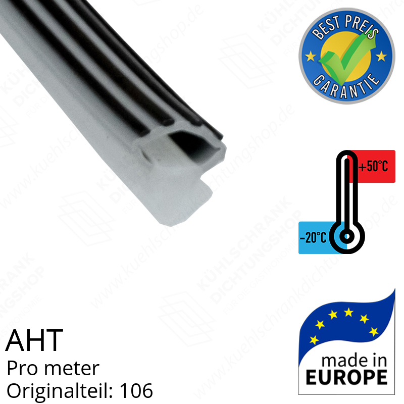 AHT Schiebedeckeldichtung pro Meter für AHT MIAMI 145 / 185 / 210 / 250 Ersatzteil: 106