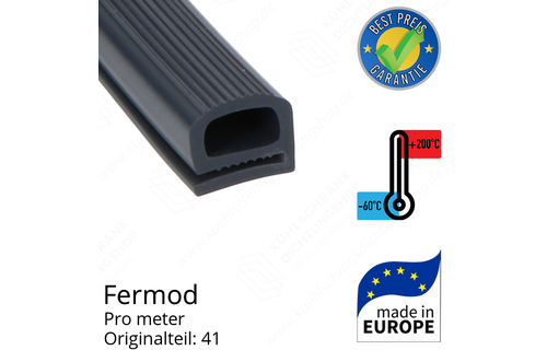 Fermod Dichtungsgummi für Drehtür pro Meter Ersatzteil: 41