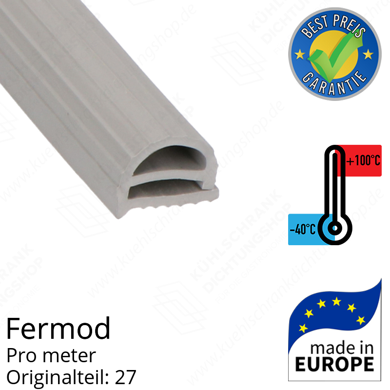 Fermod Dichtungsgummi für Drehtür pro Meter Ersatzteil: 27