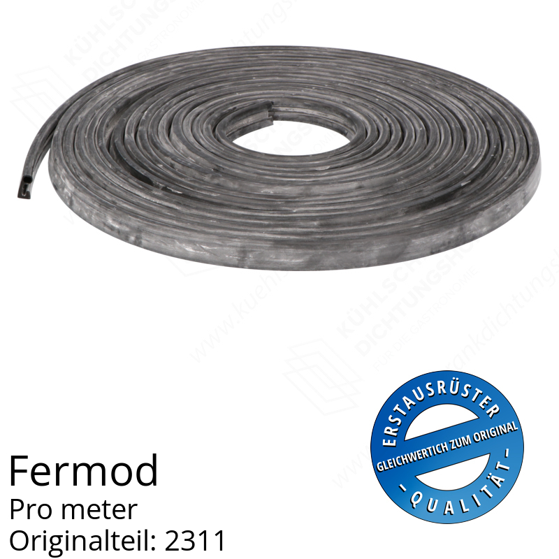 Fermod Dichtungsgummi für Schiebetür und Pendeltür pro Meter Ersatzteil: 2311