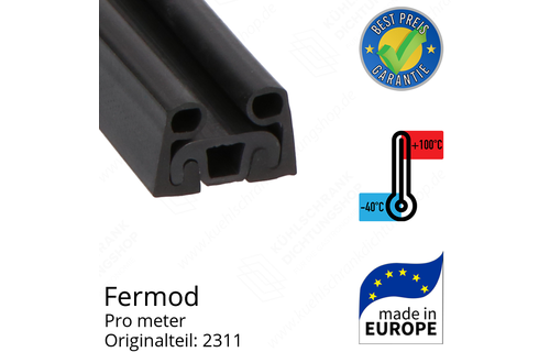 Fermod Dichtungsgummi für Schiebetür und Pendeltür pro Meter Ersatzteil: 2311