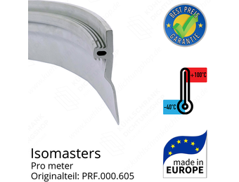 Isomasters Bodengummi für Drehtür (Schleifdichtung) pro Meter Ersatzteil: PRF.000.605