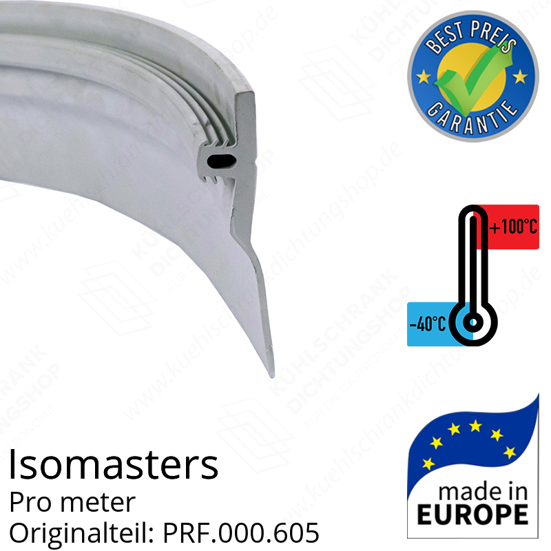 Isomasters Bodengummi für Drehtür (Schleifdichtung) pro Meter Ersatzteil: PRF.000.605