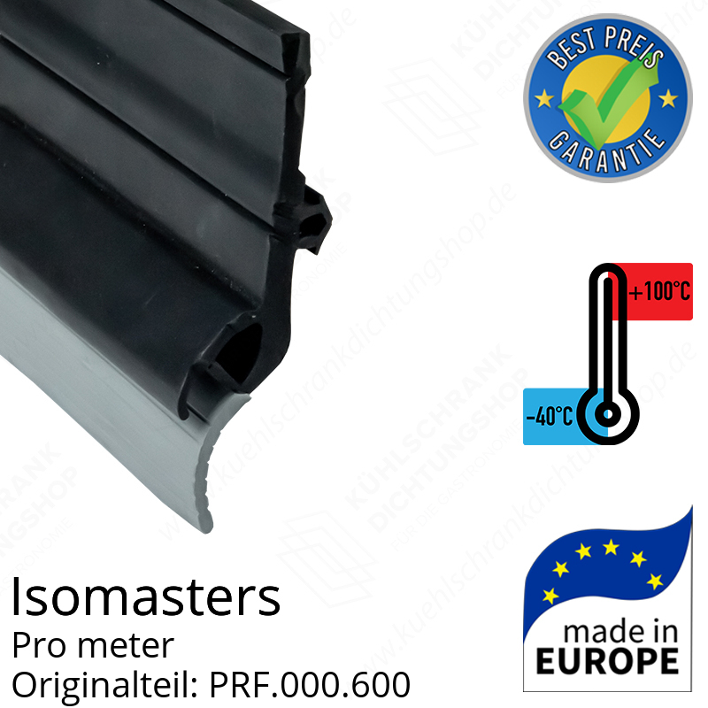 Isomasters Bodengummi für Drehtür (Schleifdichtung) pro Meter Ersatzteil: PRF.000.600