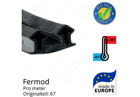Fermod Dichtungsgummi für Drehtür und Schiebetür pro Meter Ersatzteil: 67