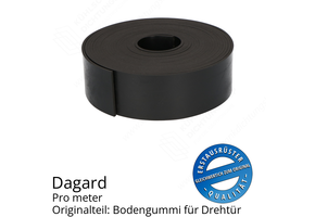 Dagard Dichtungsgummi pro Meter Ersatzteil: Bodengummi für Drehtür