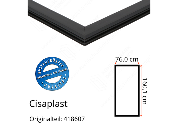 Cisaplast Türdichtung 160,1 x 76,0 cm Original Ersatzteilnummer: 418607