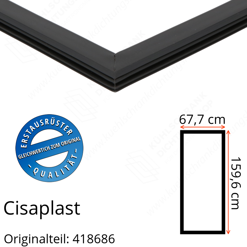 Cisaplast Türdichtung 159,6 x 67,7 cm Original Ersatzteilnummer: 418686