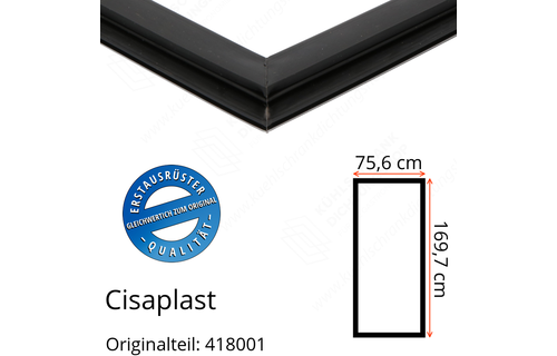 Cisaplast Türdichtung 169,7 x 75,6 cm Original Ersatzteilnummer: 418001