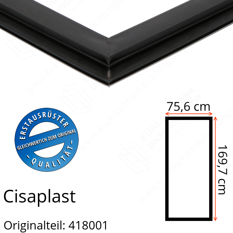 Cisaplast Türdichtung 169,7 x 75,6 cm Original Ersatzteilnummer: 418001