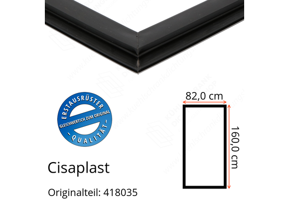 Cisaplast Türdichtung 160,0 x 82,0 cm Original Ersatzteilnummer: 418035