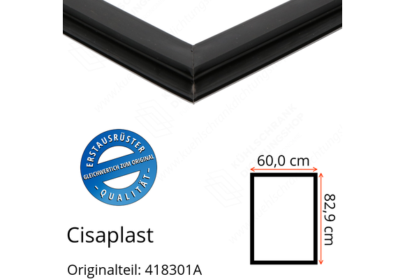 Cisaplast Türdichtung 82,9 x 60,0 cm Original Ersatzteilnummer: 418301A