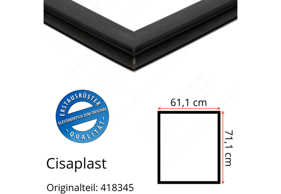 Cisaplast Türdichtung 71,1 x 61,1 cm Original Ersatzteilnummer: 418345