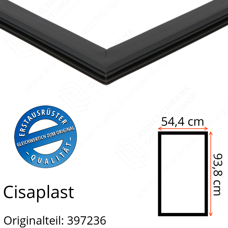 Cisaplast Türdichtung 93,8 x 54,4 cm Original Ersatzteilnummer: 397236