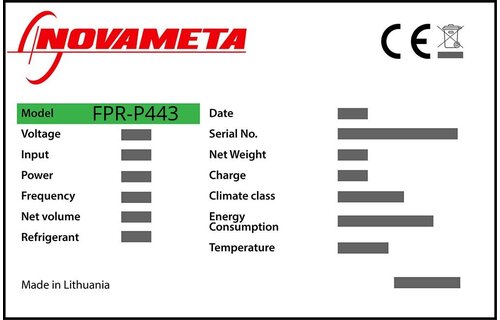 Novameta FPR-P443 Schubladendichtung 30,8 x 39,4 cm